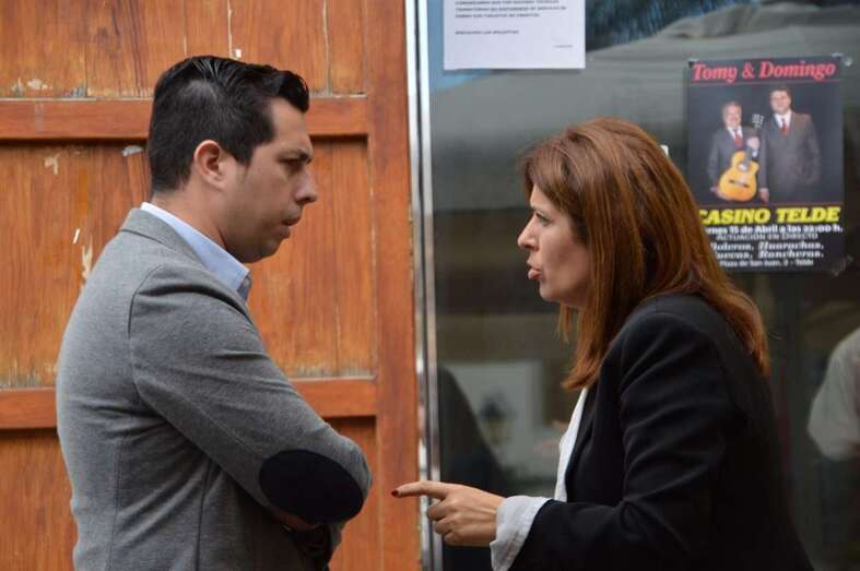 Imagen de archivo de la alcaldesa y el vicealcalde, en una  imagen de archivo (Foto TA)