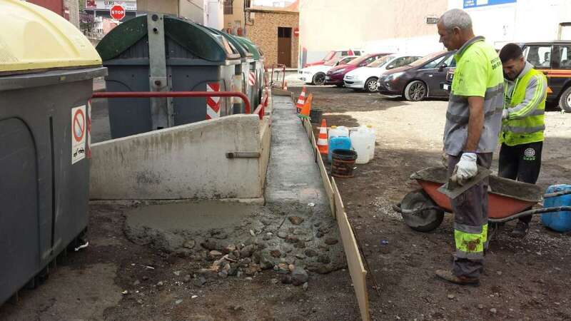 Imagen de la actuación acometida por la Concejalía de Limpieza (Foto TA)