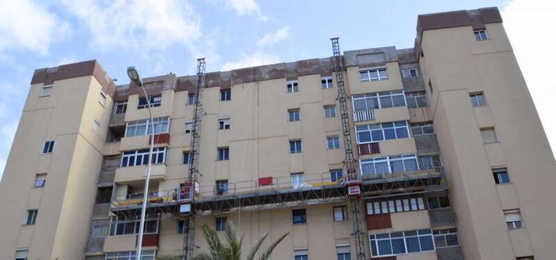 Imagen de archivo de las obras del ARU de Jinámar (Foto TA)