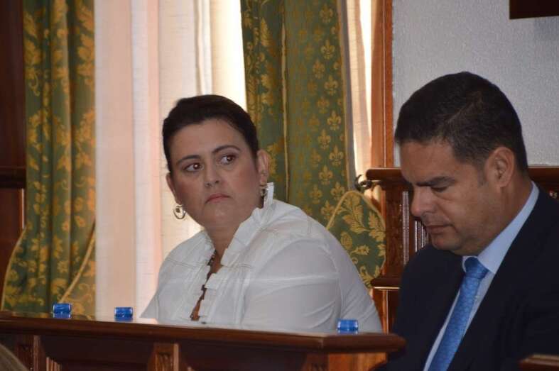 Celeste López y Diego Ojeda, concejales de Nueva Canarias (Foto TA)