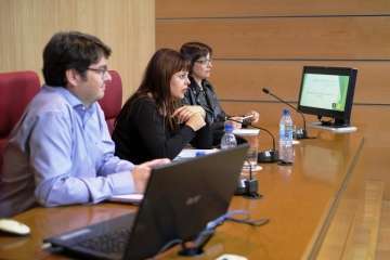 La consejera teldense Minerva Alonso presenta los presupuestos de Industria, Comercio y Artesanía para 2017 (Foto TA)