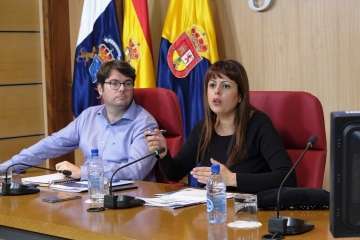 La consejera teldense Minerva Alonso presenta los presupuestos de Industria, Comercio y Artesanía para 2017 (Foto TA)