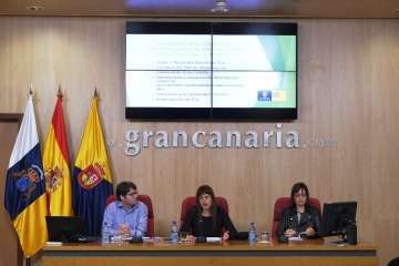 La consejera teldense Minerva Alonso presenta los presupuestos de Industria, Comercio y Artesanía para 2017 (Foto TA)