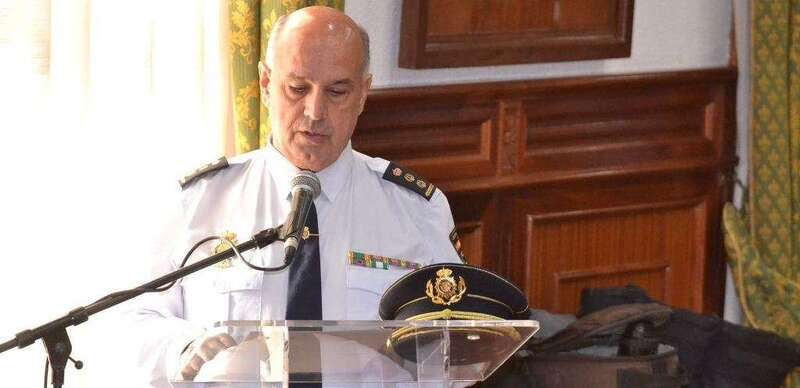 García Aller durante la lectura del manifiesto, hace unos minutos en el Pleno de Telde (Foto TA)