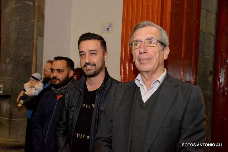 Guillermo Reyes y Juan Antonio Peña, líderes de Unidos en Telde (Foto Antonio Alí)
