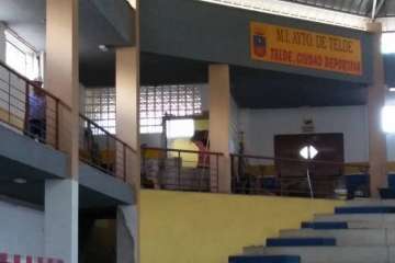 Obras en el Pabellón de Jinámar-Telde (Foto TA)