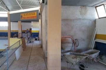 Obras en el Pabellón de Jinámar-Telde (Foto TA)