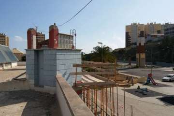 Obras en el Pabellón de Jinámar-Telde (Foto TA)
