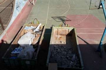 Obras en el Pabellón de Jinámar-Telde (Foto TA)