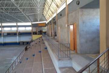 Obras en el Pabellón de Jinámar-Telde (Foto TA)