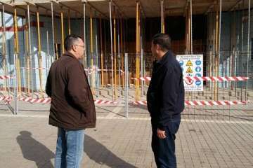 Obras en el Pabellón de Jinámar-Telde (Foto TA)