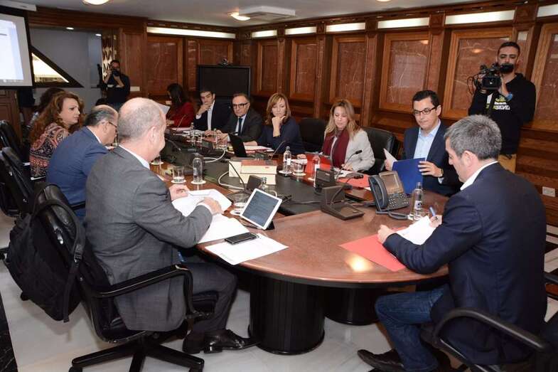 Pablo Rodríguez, en el Consejo de Gobierno de este lunes (Foto Acfi Press)