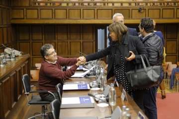 Asamblea de Alcaldes de Gran Canariam hoy lunes en el Cabildo (Foto TA)