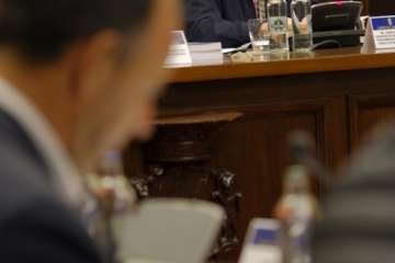 Asamblea de Alcaldes de Gran Canariam hoy lunes en el Cabildo (Foto TA)