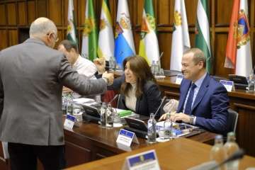 Asamblea de Alcaldes de Gran Canariam hoy lunes en el Cabildo (Foto TA)