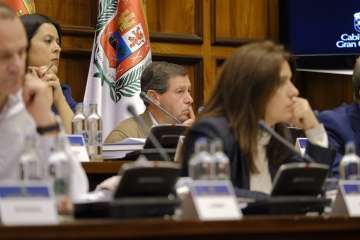 Asamblea de Alcaldes de Gran Canariam hoy lunes en el Cabildo (Foto TA)