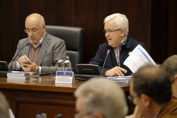 Asamblea de Alcaldes de Gran Canariam hoy lunes en el Cabildo (Foto TA)