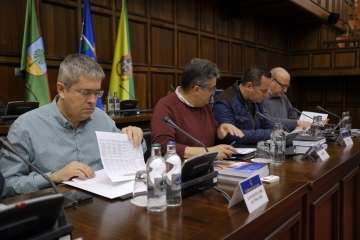 Asamblea de Alcaldes de Gran Canariam hoy lunes en el Cabildo (Foto TA)