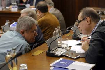 Asamblea de Alcaldes de Gran Canariam hoy lunes en el Cabildo (Foto TA)