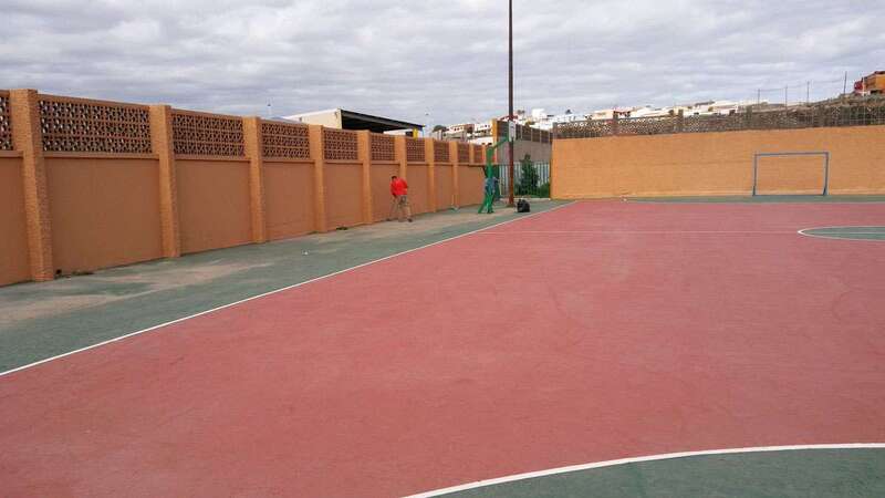 Una imagen de la cancha deportiva de La Garita (Foto TA)