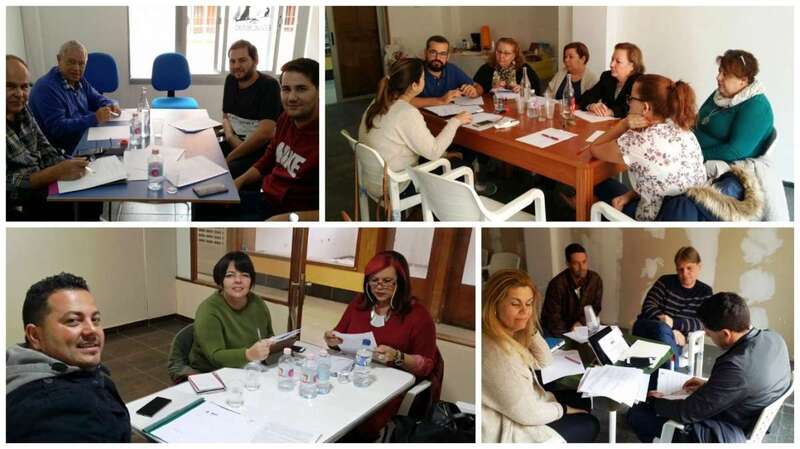 Grupos de trabajo de CC, reunidos este sábado (Foto TA)