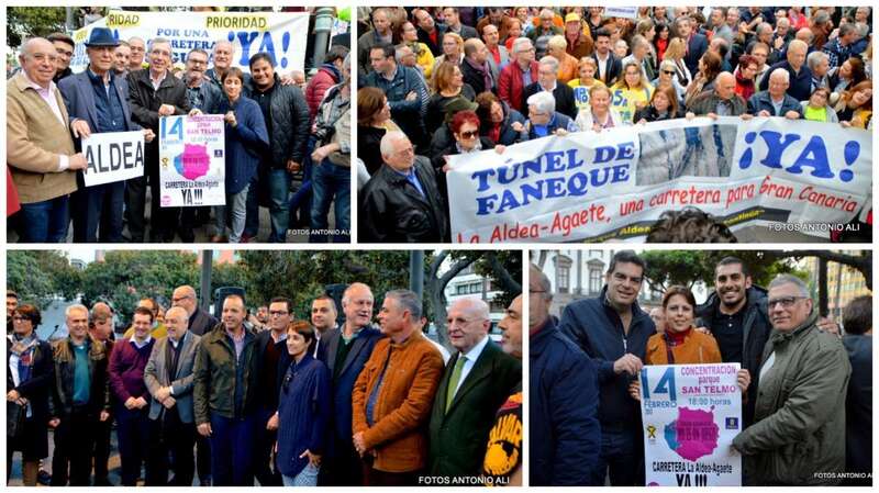 Diferentes momentos de la protesta de esta tarde en la capital (Foto Antonio Alí)