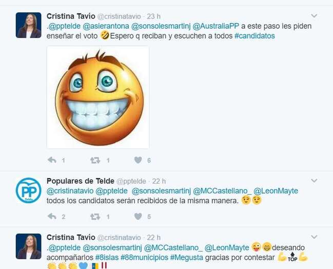 Cruce de mensajes entre el PP de Telde y Cristina Tavío (Foto TA)