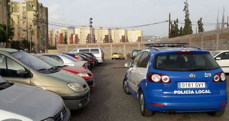 Vehículo policial en un servicio (Foto TA)