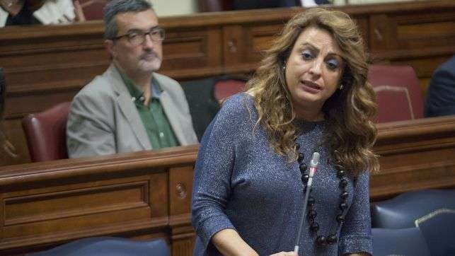La consejera de Empleo, Políticas Sociales y Vivienda del Gobierno de Canarias, Cristina Valido (Foto eldiario.es)