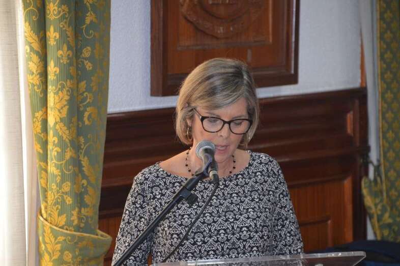 Dolores Amador Demetrio, durante su intervención en el Pleno (Foto TA)