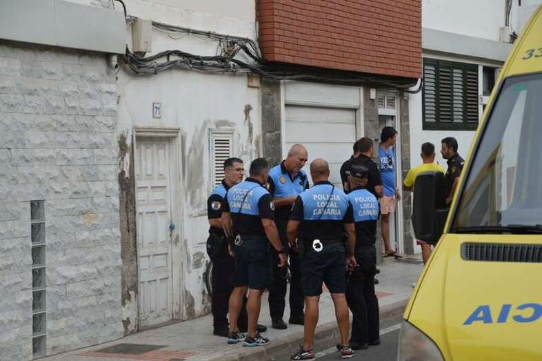 Policías locales de Telde, en una imagen de archivo (Foto TA)