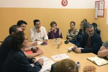 Ejecutiva abierta del PSOE en La Garita (Foto TA)