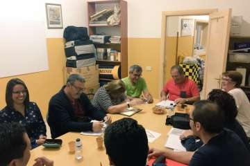 Ejecutiva abierta del PSOE en La Garita (Foto TA)