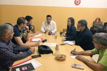 Ejecutiva abierta del PSOE en La Garita (Foto TA)