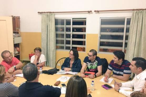 Ejecutiva abierta del PSOE en La Garita (Foto TA)