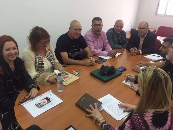 Arencibia y Méndez se reunieron días atrás con los sindicatos con representación en la Mesa de Negociación (Foto TA)