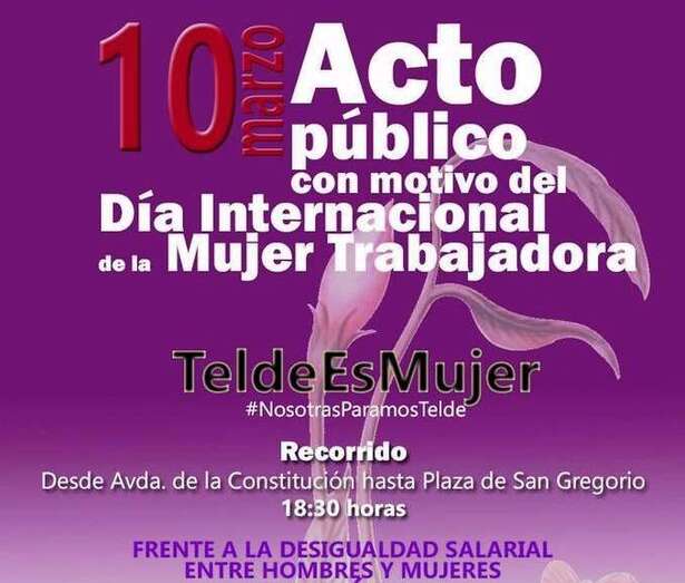 Cartel de la marcha (Foto TA)