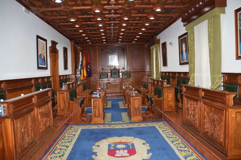Salón de Plenos del Ayuntamiento de Telde (Foto TA)