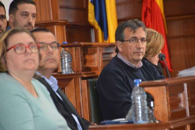 Ediles de Más por Telde en el último Pleno ordinario (Foto TA)