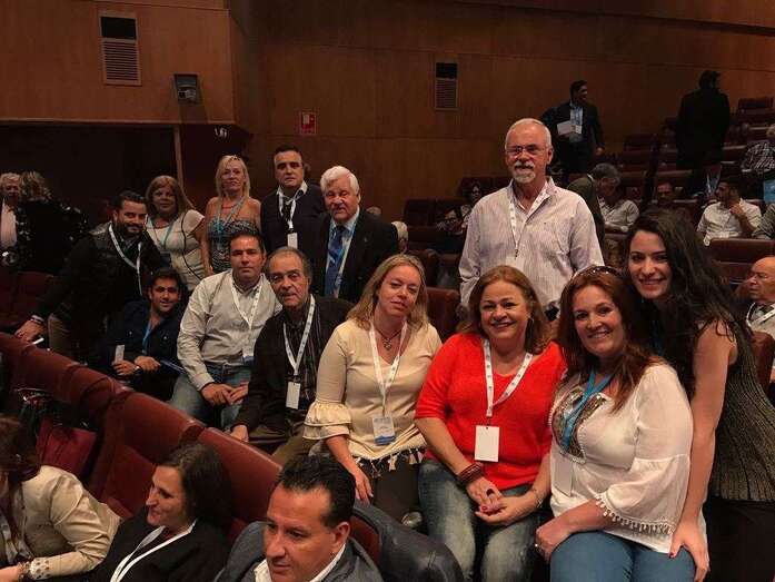 Miembros de la delegación del PP de Telde en el congreso regional (Foto TA)