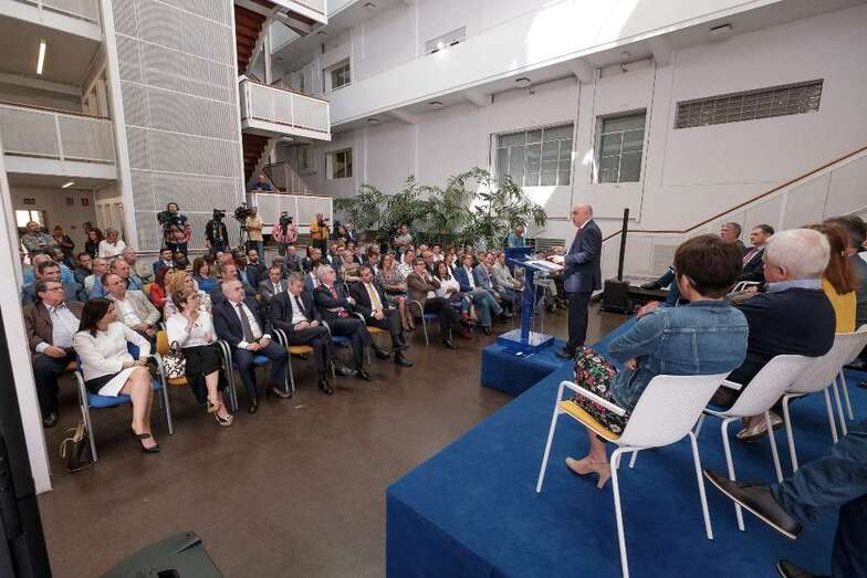 La alcaldesa de Telde asistió al acto de presentación del proyecto este martes en el Cabildo (Foto TA)