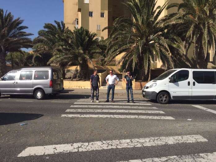 El edil recorrió este martes las calles Manuel Alemán Álamo y Fernando Sagaseta (Foto TA)