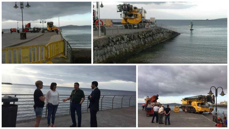 Inicios de los trabajos de reparación (Foto TA)