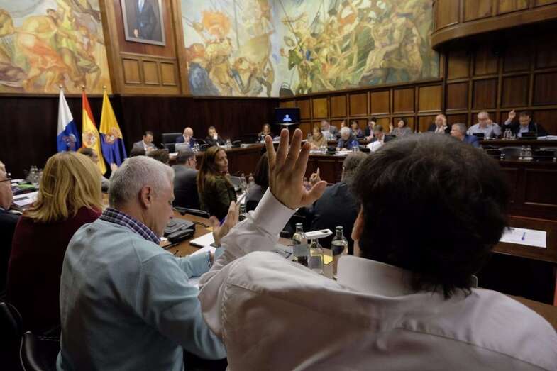 Imagen de un Pleno reciente del Cabildo (Foto TA)
