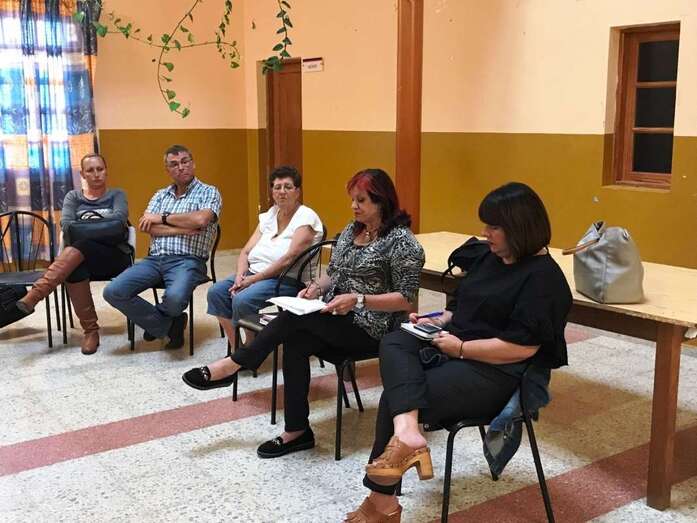 Momento de la reunión de este martes (Foto TA)