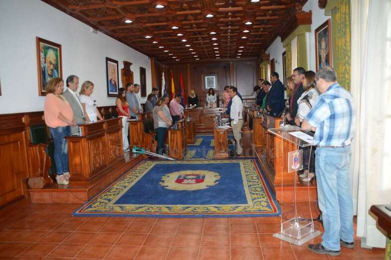 El Pleno guardó un minuto de silencio por las tres víctimas de violencia de género durante el mes de abril (Foto TA)