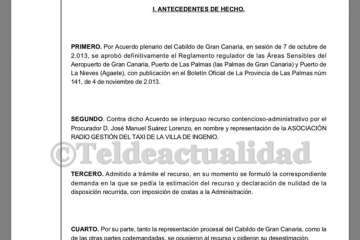 Sentencia del TSJ de Canarias (Foto TA)