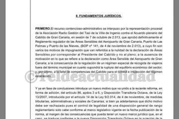 Sentencia del TSJ de Canarias (Foto TA)