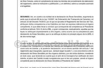 Sentencia del TSJ de Canarias (Foto TA)