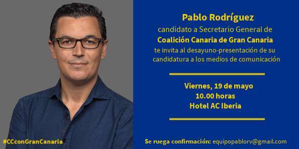 Pablo Rodríguez anuncia la presentación de su candidatura (Foto TA)